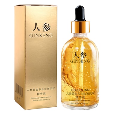 Ginseng Polypeptide AntiAgeing Essence Ginseng Extract Anti Wrinkle Serum Ginseng Serum Ginseng Gold Korean Anti Aging Essential Oil Face Moisturizer Reduce Fine Lines 1 Bottle
