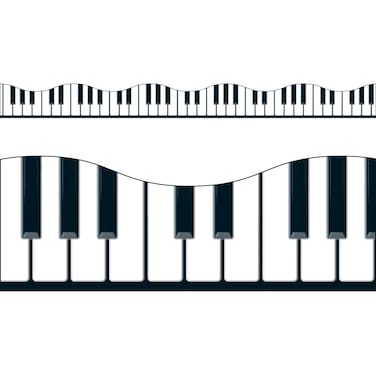 Trend Musical Keyboard Terrific Trimmers Bulletin Board Borders 39 Feet