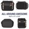 CleverMade Sequoia Collapsible Cooler Bag 32 Can Black Obsidian Polyester Polyurethane Polyethylene Vinyl Acetate