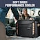 CleverMade Sequoia Collapsible Cooler Bag 32 Can Black Obsidian Polyester Polyurethane Polyethylene Vinyl Acetate