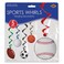 Beistle Sports Whirls Party Accessory 5 Count