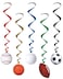Beistle Sports Whirls Party Accessory 5 Count