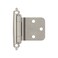 Amerock BPR7630G10  Reverse Bevel Face Mount Cabinet Hinge  Variable Overlay Self Closing Face Mount  Satin Nickel  Kitchen Cabinet Door Hinge  1 Pair2 Pack  Functional Hardware