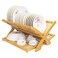 Totally Bamboo Eco Collapsible Dish Drying Rack Natural Bamboo
