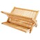 Totally Bamboo Eco Collapsible Dish Drying Rack Natural Bamboo