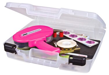 ArtBin 6960AB Quick View Deep Base Carrying Case Portable Art  Craft Storage Box 145 x 15 Clear