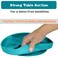 Silikong Suction Plate for Toddlers  BPA Free 100 FoodGrade Silicone  Microwave Dishwasher and Oven Safe  Stay Put Divided Baby Feeding Plates 1 Turquoise