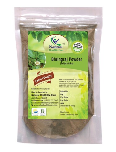 100 Natural Bhringraj Powder Eclipta Alba  Promotes Healthy Hair Growth 100 gm 022 lb 35 ounces