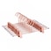 KOOBAY Pants Hangers 118 Space Saving Rose Gold Clothes Skirts Hanger 20 Pack Adjustable Clips for Jeans Trousers Display Closet Storage Scarves Slack Garment Multifunctional Rack
