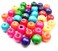 All In One Mixed Color Painted Round Wood Spacer Beads for DIY Project 10mm 60gram200pcs