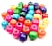 ALL in ONE Mixed Color Painted Round Wood Spacer Beads for DIY Project 8mm 35gram200pcs