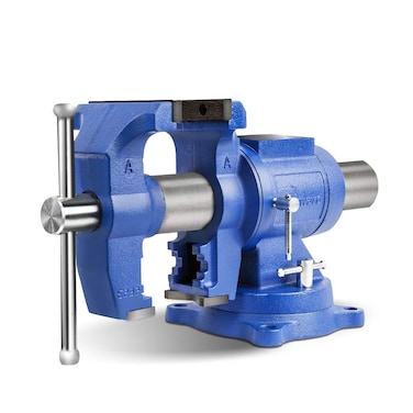 Forward DT08125A 5Inch Heavy Duty Bench Vise 360Degree Swivel Base and Head with Anvil 5 Ductile Iron