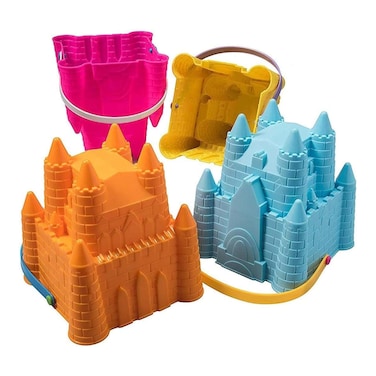 Sand Castle Molds for Kids Set of 4  Sand Castle Building Kit Beach Toys  Gift Toy for Kids Aged 1 to 9  Beach Sand Toys Set  Kids Sand Toys Beach Buckets