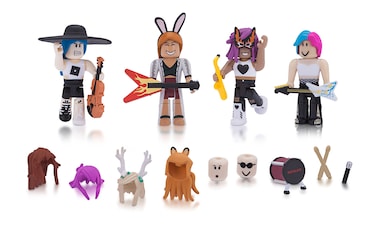 Roblox Celebrity Collection  Superstars Four Figure Pack Includes Exclusive Virtual Item