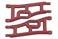 RPM 70669 Wide Front AArms for The Traxxas ERustler and Stampede 2WD Red