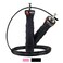 5BILLION Speed Jump Rope  Nature Handle  Black  Screw Adjustable  Workout for Double Unders WOD Outdoor MMA  Boxing Training