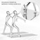 MROCO Decorative Bookends Heavy Duty Zinc Alloy Metal Man Book End Nonskid for Shelves Book Support Book Stopper for Books Movies Magazines Video Games 728 x 61 in Silver