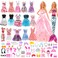 Miunana 55 Pcs Doll Clothes and Accessories Set Include 15 Clothes Party Grown Outfits  40 Different Doll Accessories for 115 Inch Dolls Not Include Doll
