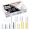 Rustark 212Pcs 11 Sizes Plastic Hollow Drywall Ribbed Anchors Assortment Kit with Self Drilling Screws Perfect for Fixing Curtains Calligraphy Wall Cabinets Lamps