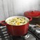 Crock Pot Artisan 5 Quart Enameled Cast Iron Round Dutch Oven Red