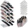 byAlegory Acrylic Lip Gloss Makeup Tower Stand Organizer  28 Space Cosmetic Storage Designed To Stand Lay Flat  Stack CLEAR