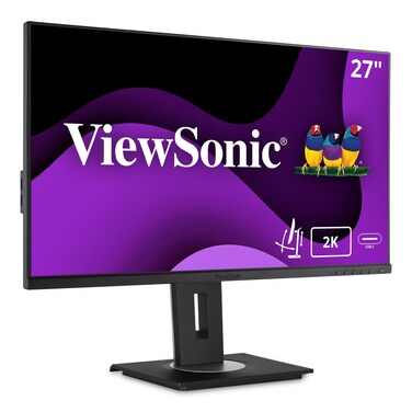 ViewSonic VG27552K 24 Inch IPS 1440p Monitor with USB C HDMI DisplayPort and 40 Degree Tilt Ergonomics for Home and Office