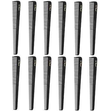 Barber Beauty Hair Cleopatra 450 7 All Purpose Combs 12 Pack 12 x SBC450BLK