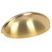 Cosmas 10 Pack 783BB Brushed Brass Cabinet Hardware Bin Cup Drawer Cup Pull  3 Inch 76mm Hole Centers