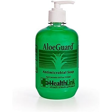 Sold Individually Healthlink AloeGuard 7760 Moisturizing Antimicrobial Soap 18 oz Aloe Vera Infused PCMX Light Floral Scent 3Pack