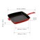 Staub Cast Iron 12inch Square Grill Pan  Cherry Made in France