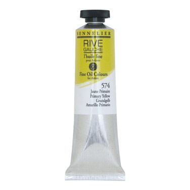 Sennelier Rive Gauche Fine Oil Color for Artists 40ml Tube Primary Yellow 574
