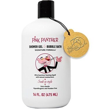 Pink Panther Luxury Bubble Bath and Shower Gel for All Ages Premium Signature Pink Formula Soak in Style