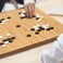 Yellow Mountain Imports Bamboo 08Inch Reversible 19x19  13x13 Go Game Set Board with Single Convex Melamine Stones and Bamboo Wood Bowls Set  Classic Strategy Board Game BadukWeiqi