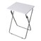 Home Basics MultiPurpose TV Tray Single Pack White TV Trays for Eating Reading and Games  Folding TV Tray Table  Large TV Trays