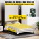 Happybuy Murphy Mounting Wall Springs Mechanism Heavy Duty Support Hardware DIY Kit for King Queen Bed Vertical White