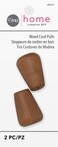 Dritz Home 44311 Wood Cord Pulls Light Brown 2Piece