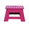 db Living Plastic Folding Step Stool with Handle 12 Wide of Kids or Adults Stepping Stool for KithchenBathroomBedroom Plum