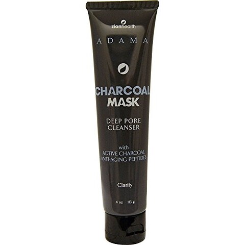 Zion Health Adama Charcoal Deep Pore Face Cleanser Face Mask 4 Oz