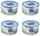 Lock  Lock Round Water Tight Food Container Snack Box Set of 4 Clear