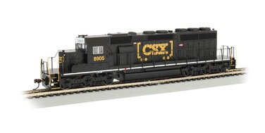 EMD SD402 Dcc Equipped Diesel Locomotive CSX 8905 HTM  Black  HO Scale