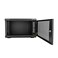 V7 RMWC6U1N 6U Wall Mount Rack Cabinet Enclosure Fully assembled vented door adjustable mounting rails cold rolled steel 5 year warranty Black