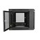 V7 RMWC6U1N 6U Wall Mount Rack Cabinet Enclosure Fully assembled vented door adjustable mounting rails cold rolled steel 5 year warranty Black