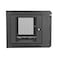 V7 RMWC6U1N 6U Wall Mount Rack Cabinet Enclosure Fully assembled vented door adjustable mounting rails cold rolled steel 5 year warranty Black