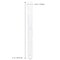 Beauticom 50 Piece Clear Plastic 3 Tier False Nail Tip Sticks Chart Fan with Metal Ring Holder for Nail Polish Swatch Practice Nail Art Design and Pattern Display Tool