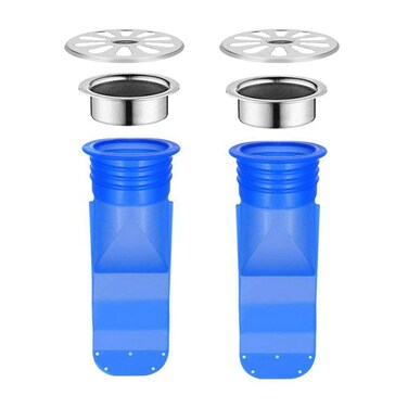 Sydien 2Packs Silicone Drain Backflow Preventers Sink Floor Drain Trap 1 Way Valve for Pipes Tubes in Toilet Bathroom Floor Drain 3439mm Hole110mm Depth