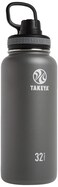 Takeya Originals 32 oz Vacuum Insulated Stainless Steel Water Bottle with Straw Lid Graphite