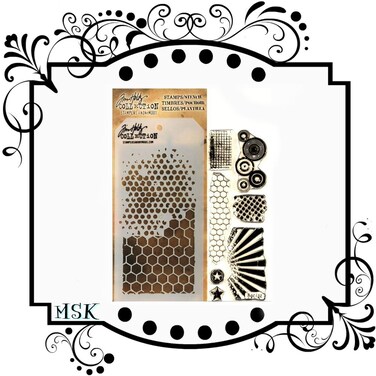 Tim Holtz Stampers Anonymous Collection Stamp  Stencil  Grunge