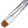 IvyL Premium 2 Way Finest French Gel Acrylic Nail Art Kolinsky Brush with Dotting Tool with Green and Yellow Ombre Wood Handle Size 6