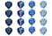 Professional Steel Tip Darts Set 22 grams 12 Pcs Stainless Needle Tipped Dart For Dart Board Blue Aluminum Shafts16 holographic Standard Flights 20 Garms Metal Barrels and Dart Sharpener