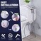 Cloth Bidet Sprayer for Toilet Handheld Bidet Toilet Attachment Sprayer Bathroom Sprayer Kit Stainless Steel Baby Diaper Cloth Washer and Full Pressure Leakproof Pet Shower Sprayer 12 Tvalve